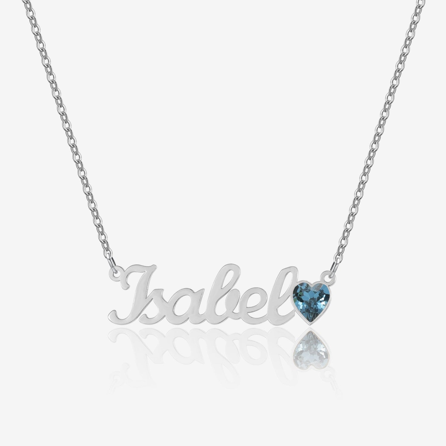 Birthstone Name Necklace